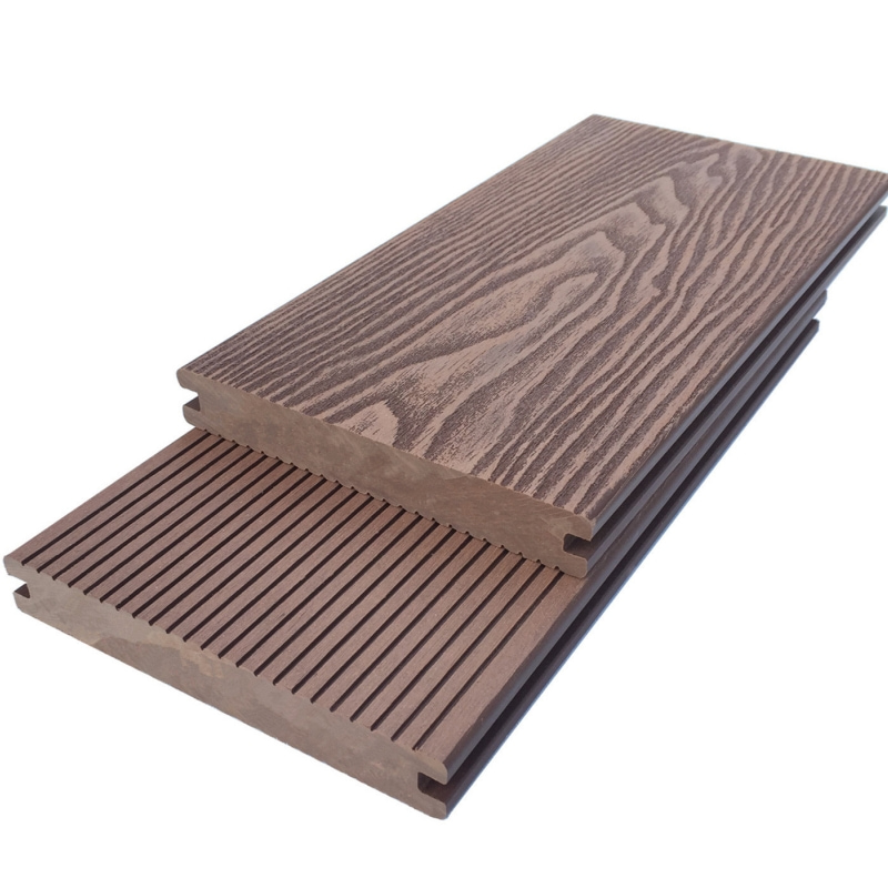 Solid 3D Deep Embossed WPC Decking