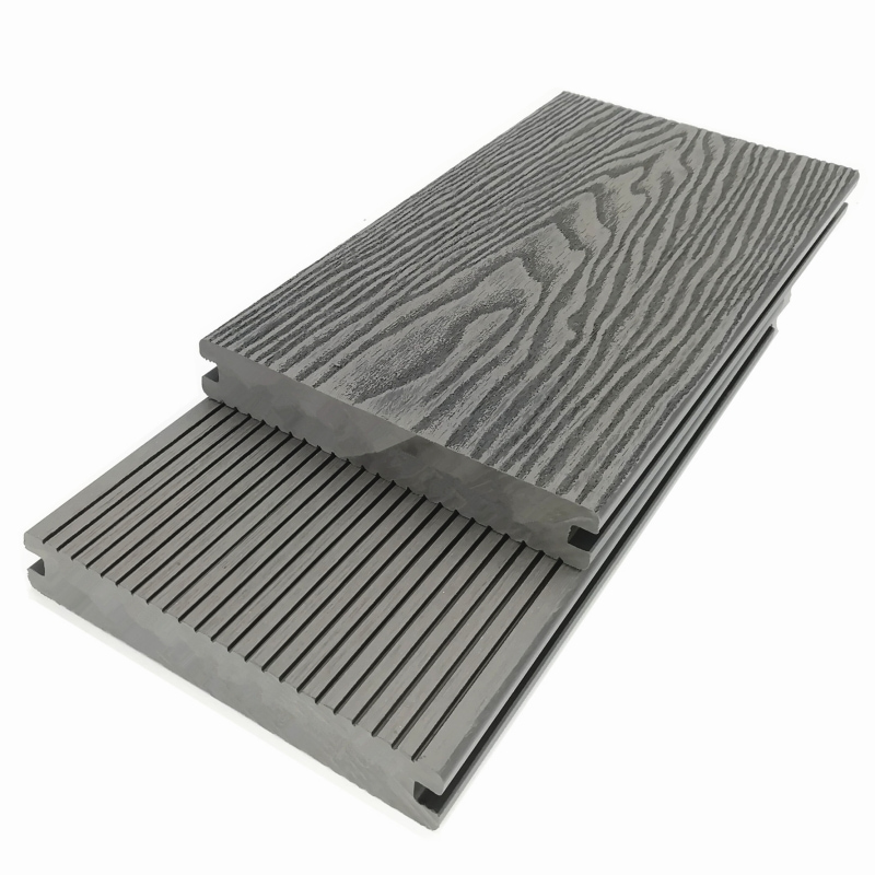 Premium 3D WPC solid composite decking