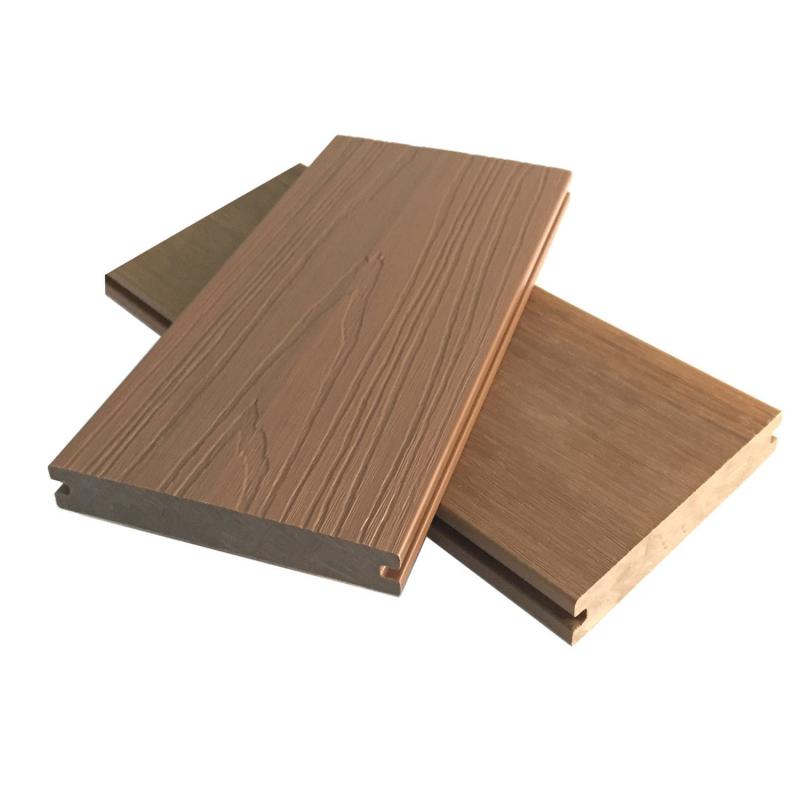 Solid co-extruded composite wpc decking