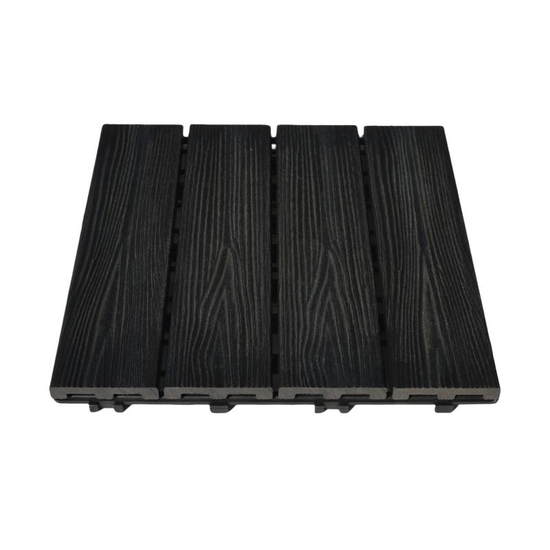 Waterproof Outdoor Balcony Patio WPC Composite Interlocking Floor Tiles