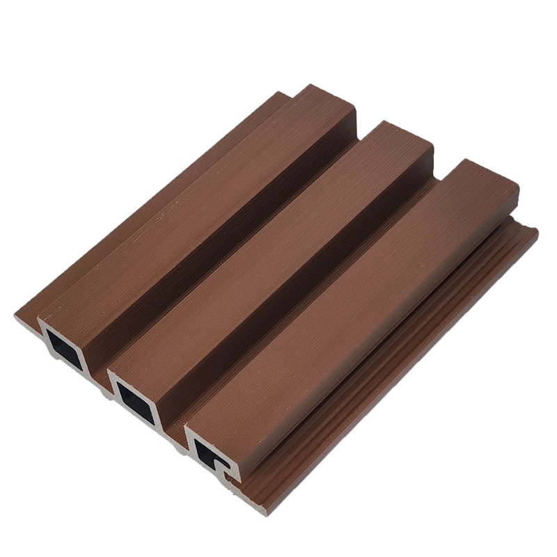 Exterior wood-plastic extruded cladding