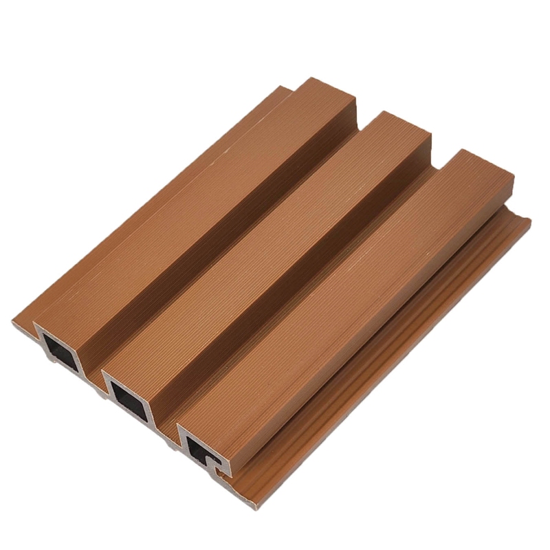 Exterior wood-plastic composite wall cladding